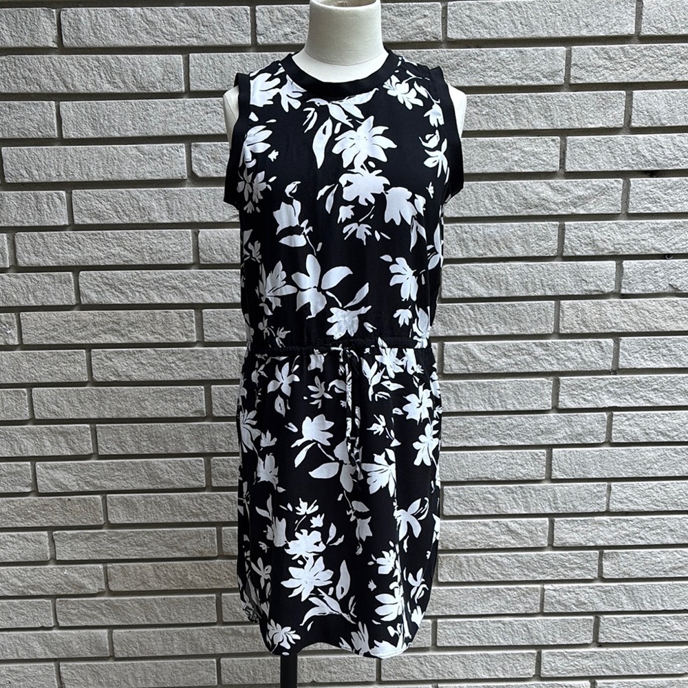 Denver Hayes Black and White Mini Floral Sundress Sz M